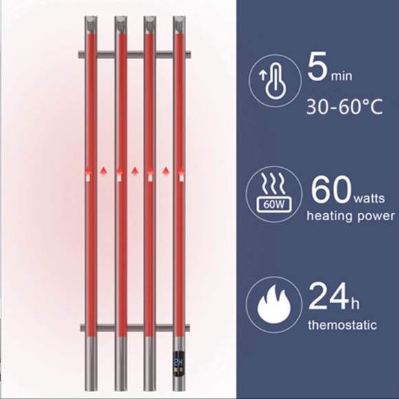Heated Towel Rack - Picture 4 of 9